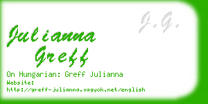 julianna greff business card